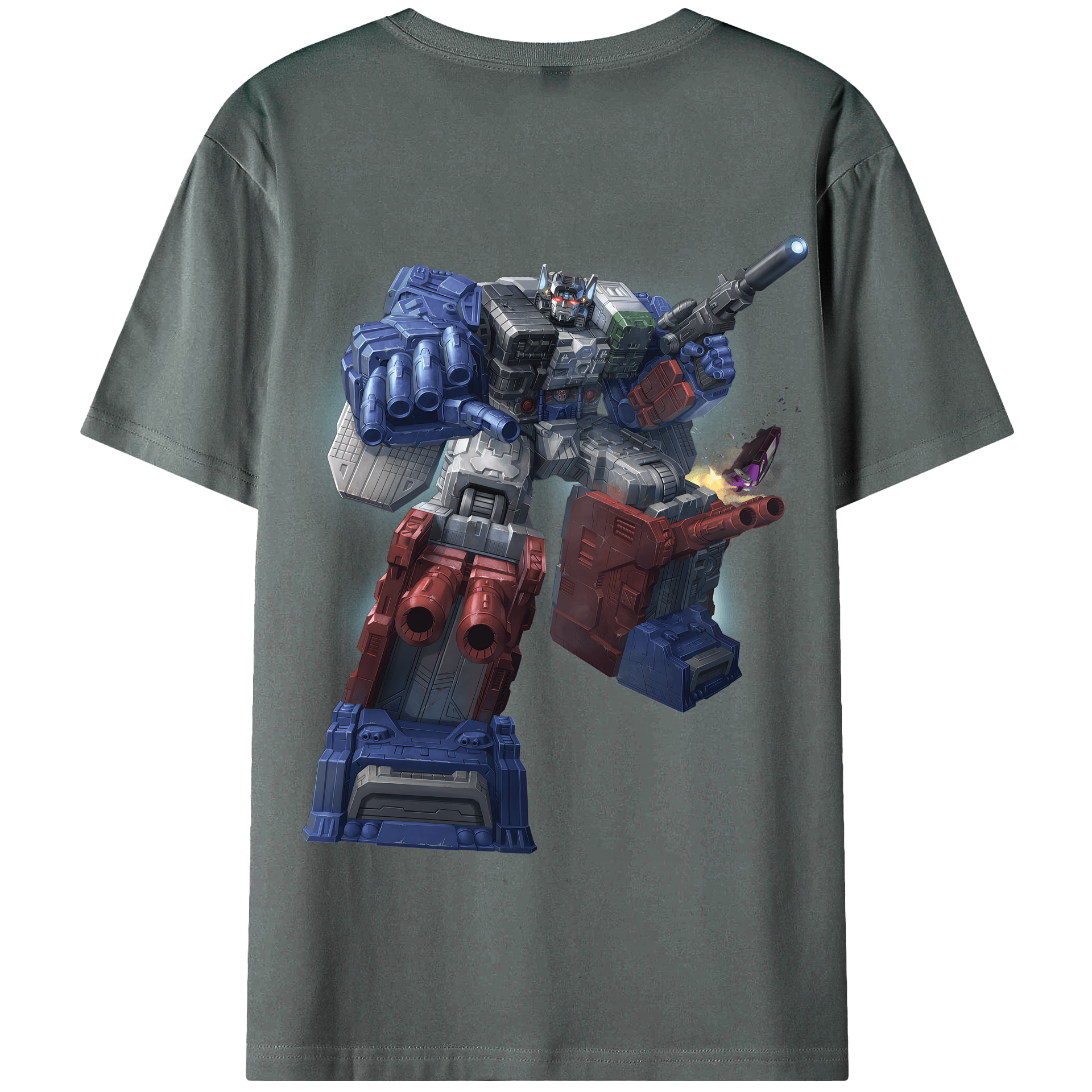 （画像用） Transformers トランスフォーマー 綿100％半袖Tシャツ（背面プリント）